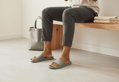 Roomy Fit Slides for Hard Floors Work Comfort