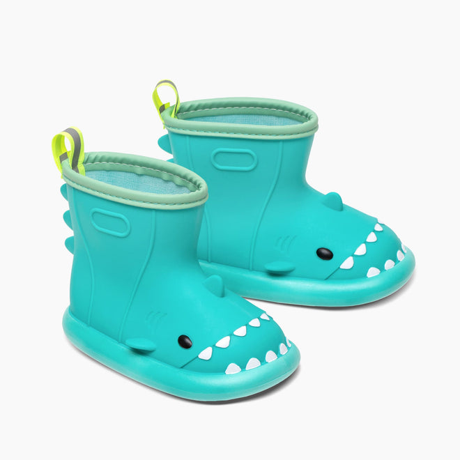 Kids Waterproof Shark Rain Boots