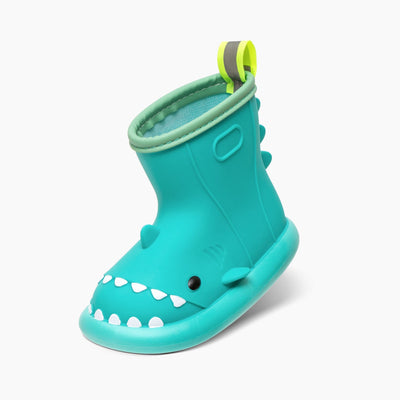 Kids Waterproof Shark Rain Boots
