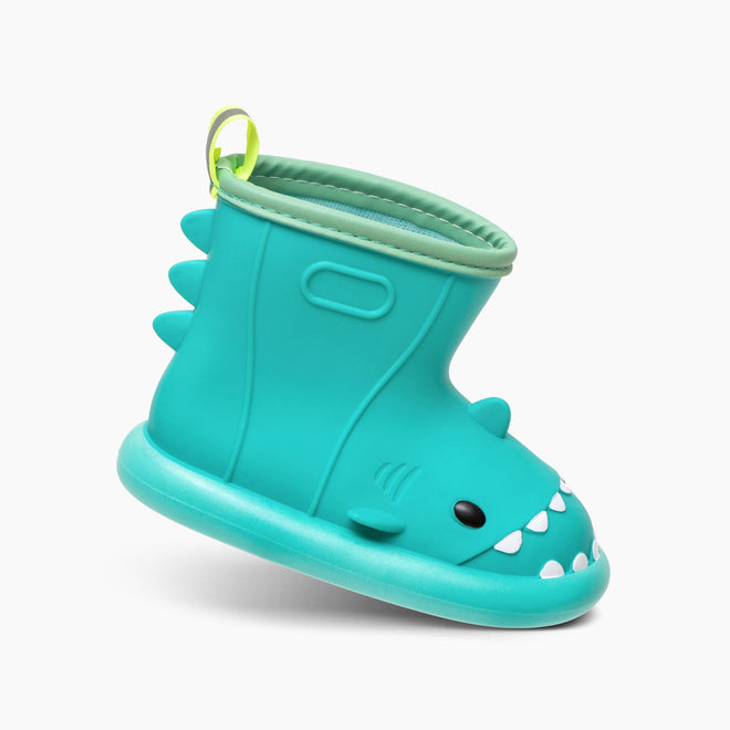 Kids Waterproof Shark Rain Boots
