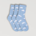 Cloud Slides - 3 Pairs Socks